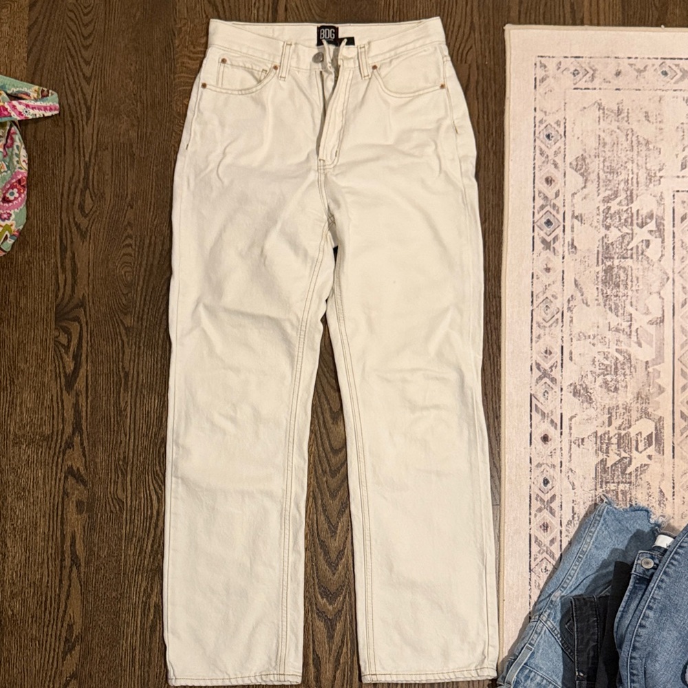 BDG Cream Cowboy Jeans